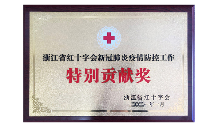 浙江省红十字会授予华体会平台-华体会（中国）“新冠疫情防控特别贡献奖”
