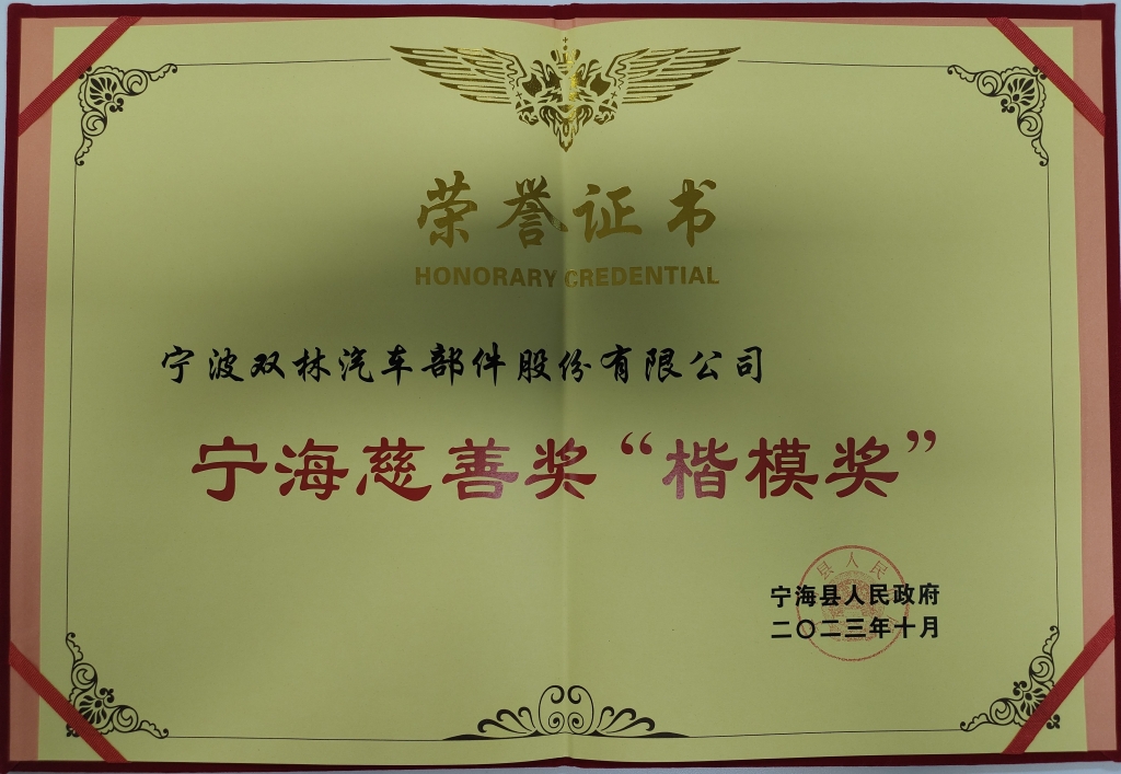 华体会平台-华体会（中国）荣获首批宁海慈善奖“楷模奖”